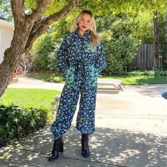 *NEW* Diane Von Furstenberg Nylon Jumpsuit - Picture 3 of 15